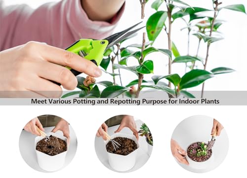 5-Piece Plant Repotting Mat and Mini Gardening Device Set for Succulents, Indoor Gardening, That includes Pruning Shears and Hand Instruments for Bonsai, Cacti, Fairy Gardens, and Houseplants