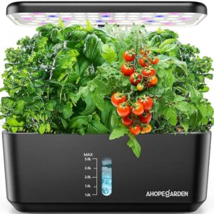 Indoor Hydroponic Gardening System: 10-Pod Germination Package with Aeroponic Vegetable Progress Lamp and LED Develop Mild for Counter tops – Hydroponic Planter for Rising and Harvesting