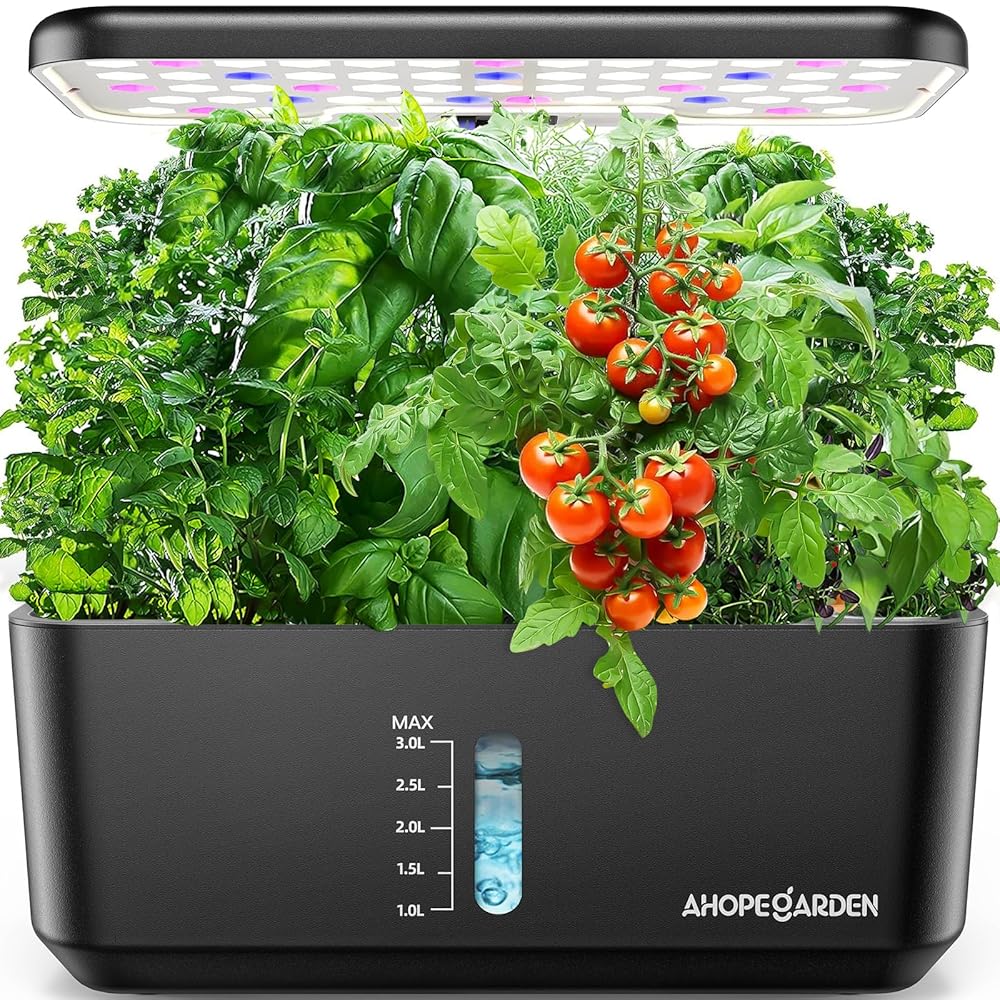 Indoor Hydroponic Gardening System: 10-Pod Germination Package with Aeroponic Vegetable Progress Lamp and LED Develop Mild for Counter tops – Hydroponic Planter for Rising and Harvesting